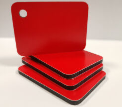 Płyta kompozytowa DIBOND czerwona 150x50 cm