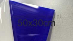 Formatka plexi PMMA niebieska ciemna 3mm 50x30cm