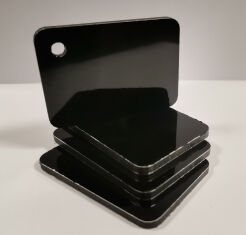 Płyta kompozytowa DIBOND czarna połysk 150x50 cm