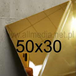 Formatka gotowa plexi PMMA LUSTRO złote ciemne 3mm 50x30cm
