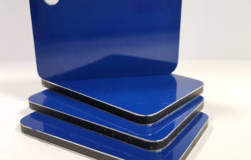 Płyta kompozytowa DIBOND niebieska połysk 150x50 cm