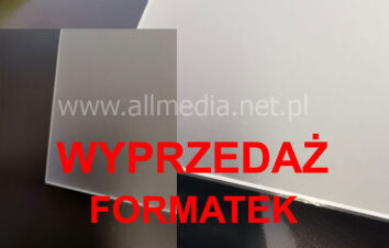 Formatka plexi szroniona mrożona 3mm 23x60cm WYPRZEDAŻ