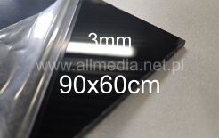 Formatka plexi PMMA czarna połysk 3mm 90x60cm