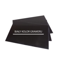 Laminat grawerski 1,5mm czarny biały 60x30cm