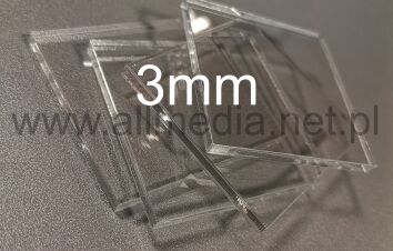 Formatka plexi bezbarwna 3mm 23x60cm WYPRZEDAŻ