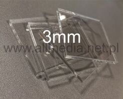 Formatka plexi bezbarwna 3mm 23x60cm WYPRZEDAŻ