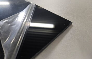 Formatka plexi czarna połysk 3mm 23x60cm WYPRZEDAŻ