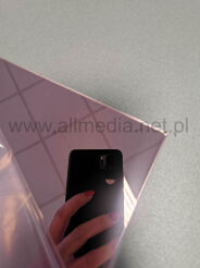 Formatka plexi LUSTRO gold rose różowe pudrowe 3mm 100x100cm