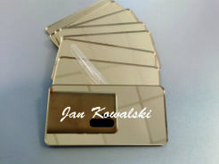 Winietka plexi lustro złota 3mm tabliczka wizytówka