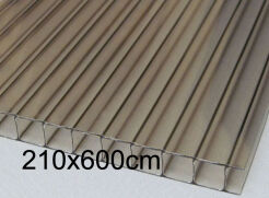 Płyta poliwęglan komorowy 8mm dymiony brązowy 2,10x6m