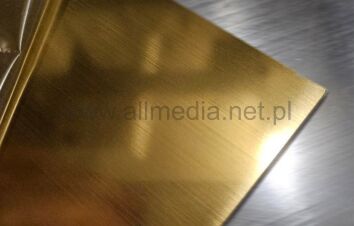 Laminat grawerski 0,8mm złoty szczotkowany 60x60cm