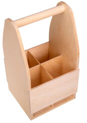 Nosidło drewniane skrzynka na piwo butelki GRAWER napis