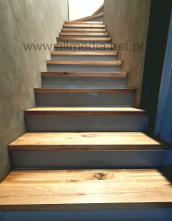 Podstopnie, podstopnice na schody szkło akrylowe SZARE połysk na wymiar