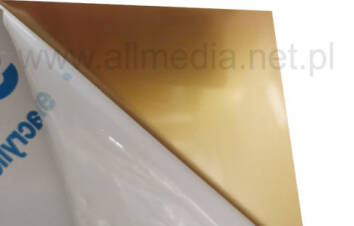 Płyta plexi PMMA złota metalizowana 3mm na wymiar