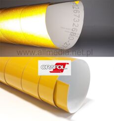 Oracal folia odblaskowa seria 5300 żółta - 123,5 cm 50cm