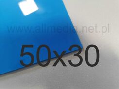 Formatka plexi PMMA niebieska jasna 3mm 50x30cm