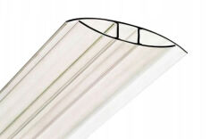 Listwa łącząca profil H10 poliwęglan komorowy bezbarwna 6m