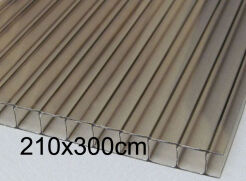 Płyta poliwęglan komorowy 8mm dymiony brązowy 2,10x3m