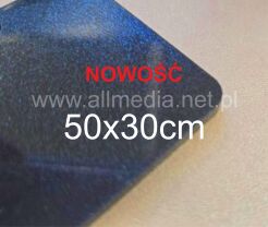 Formatka plexi granatowa brokatowa 3mm 50x30cm