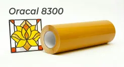 Oracal folia witrażowa seria 8300 020 Złoty żółty - szerokość 100 cm