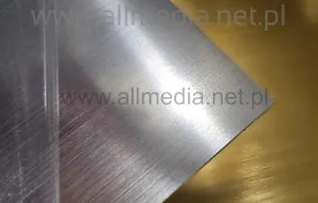 Laminat grawerski 0,8mm srebrny szczotkowany 60x60cm