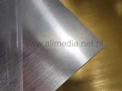 Laminat grawerski 0,8mm srebrny szczotkowany 60x60cm