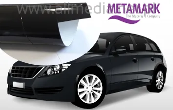 Folia Metamark czarna połysk RA z kanalikiem 1,52 m2