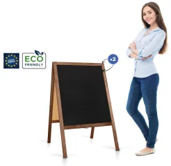 Potykacz reklamowy drewniany dwustronny 60x100cm