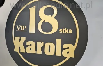 KOŁO OKRĄG z plexi CZARNA MAT 3mm średnica 60cm