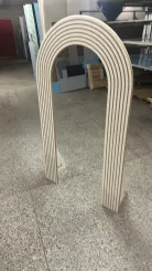 Ścianka mdf panel biała dekoracyjna ryflowana 150x85cm