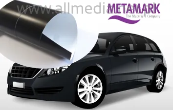 Folia wylewana Metamark czarna mat RA z kanalikiem 1,52 10cm