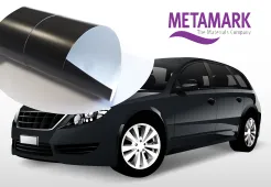 Folia wylewana Metamark czarna mat RA z kanalikiem 1,52 10cm