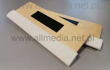Rakla drewniana z filcem 52cm