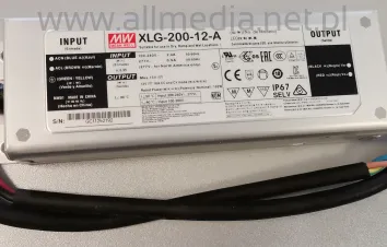 Zasilacz hermetyczny metal case 200W 12V Mean Well