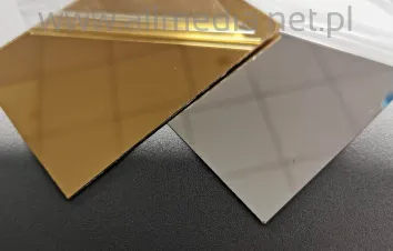 Formatka plexi LUSTRO złote 0,8mm 61x48cm z taśmą