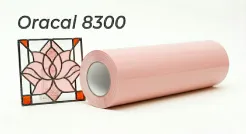 Oracal folia witrażowa seria 8300 085 Jasny róż - szerokość 100 cm