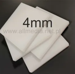 Płyta plexi PMMA mleczna (OPAL) 4mm na wymiar