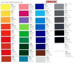 Próbka Oracal folia 551 25cm - szerokość 100 cm do wyboru