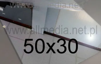 Formatka gotowa plexi PMMA LUSTRO srebrne 3mm 50x30cm