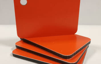Płyta kompozytowa DIBOND pomarańczowA matowa 150x50 cm