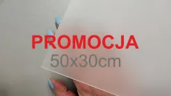 PROMOCJA plexi szroniona jasna mat szyba 3mm 50x30cm