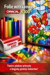 Oracal folia witrażowa seria 8300 do wyboru - szer 1m - 25cm