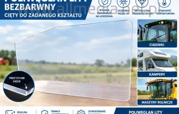 SZYBA mocna poliwęglan lity na wymiar kształt dowolny