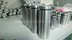 Dystans srebrny stalowy 25x70