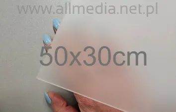 Formatka plexi szyba szroniona jasna 5mm 50x30cm