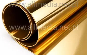Płyta HIPS 1mm lustro złote 2x1m