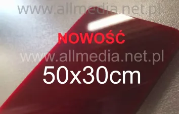 Formatka plexi bordowa 3mm 50x30cm