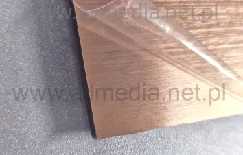Laminat grawerski 1,5mm miedziany brązowy szczotkowany 60x30cm