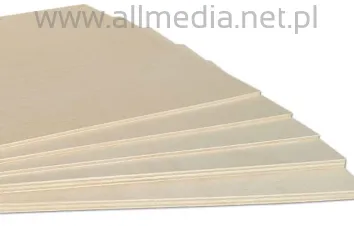 Płyta sklejka topolowa 3mm 90x60cm klasa 1/2