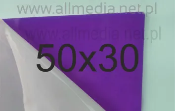 Formatka gotowa plexi PMMA fioletowa violet 3mm 50x30cm